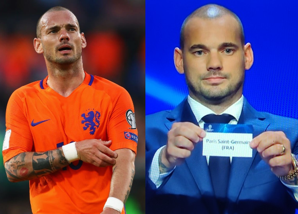 斯内德@36岁斯内德严重发福，胖成其斤肉德！放弃成为梅西C罗：太累了