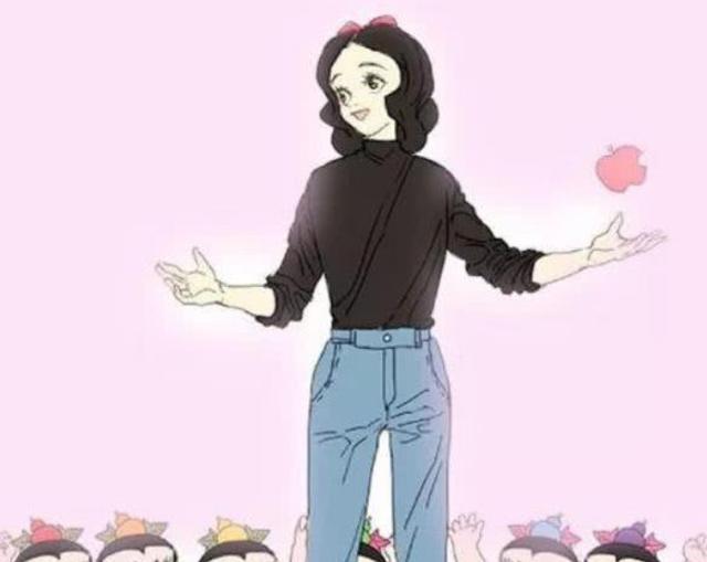 白雪公主▲迪士尼：当公主们换成现代风格后，白雪公主当幼师，而茉莉公主最厉害