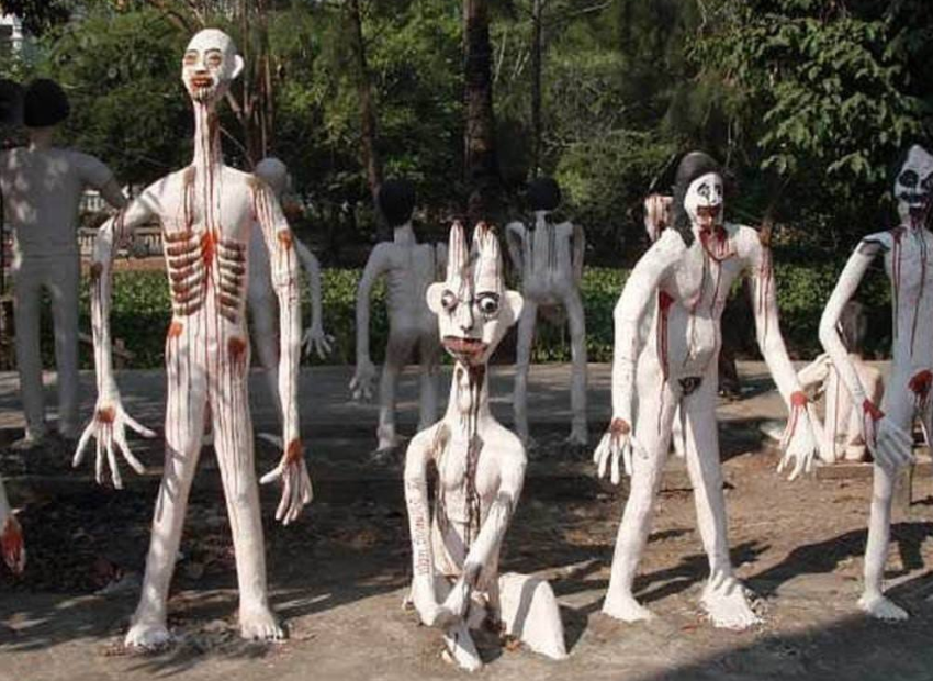 |泰国这处“超恐怖”公园，内部景象令人腿软，被誉为“真实地狱”