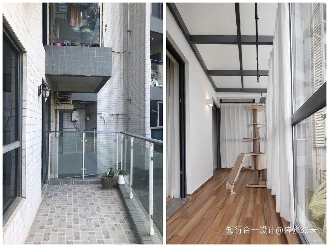 「」卡座餐厅,榻榻米次卧,全封阳台,70平二手房改造