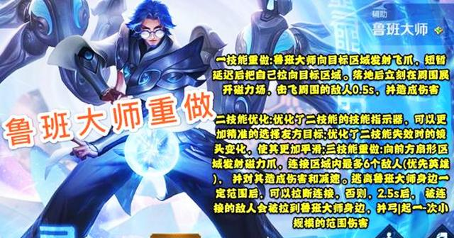 鲁班大师|王者荣耀：s21赛季来袭，多位英雄重做，他俩勇得战令皮肤