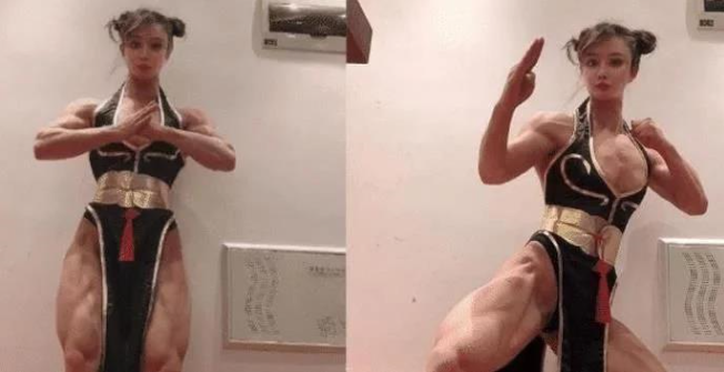 春丽|她堪称真人版春丽，怎样的老公才能驾驭她？看到两人合照后明白了