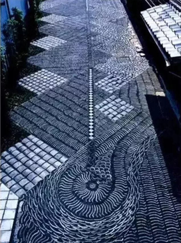 「」当瓦片遇上了设计，看看瓦片这种材料，如今庭院设计中变得不一样