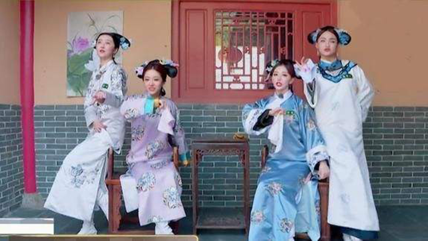 「刘雨昕」《青你2》古装照，刘雨昕帅气，喻言太美，但她才是古装仙子