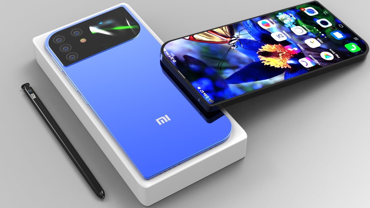 5G|小米20Pro概念图：柳叶机身打孔屏，手写笔配立体边框和背面屏