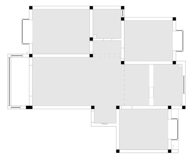 |这应该是最耐看的设计了，113㎡，全屋刷大白，永远不会过时！
