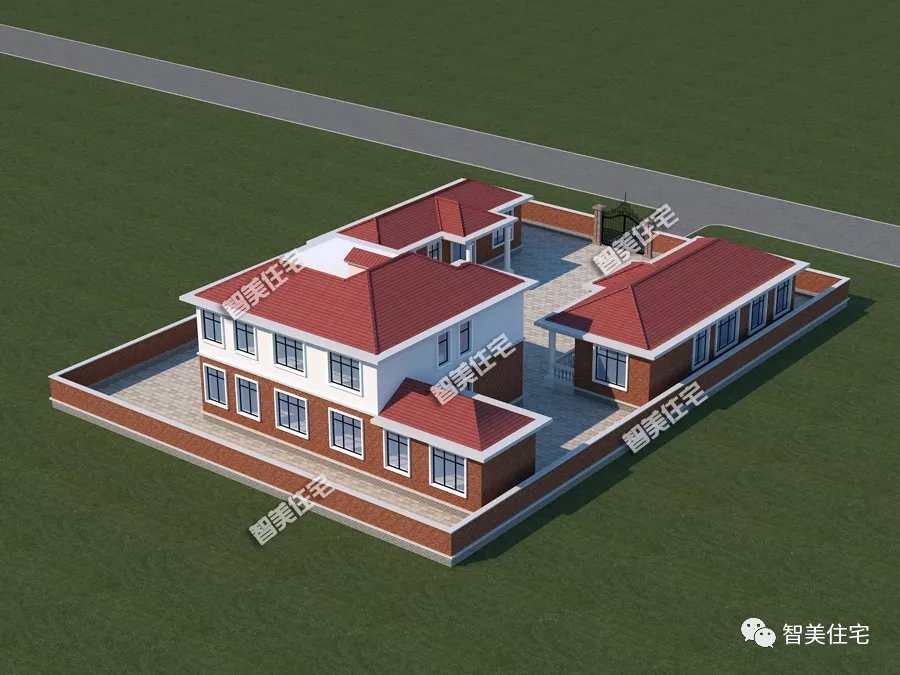 |一栋很特别的合院别墅，为现代式生活设计，宅基地大可以任性