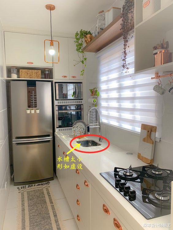 |厨房不实用怪自己，灶台侧面没留空30公分，规划高柜将厨电嵌中间