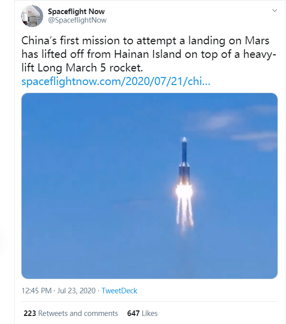 火星|“天问一号”发射成功,有人心态崩了