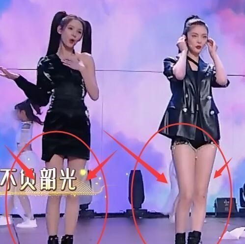 张予曦|傅菁92斤，张予曦80斤，当两人同框，差距全在腿上了