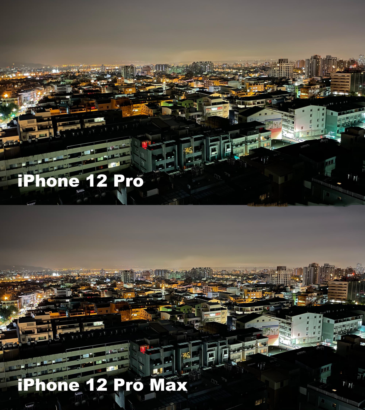 iphone12|iPhone12Pro与12ProMax夜拍对比：大光圈差距有多大？