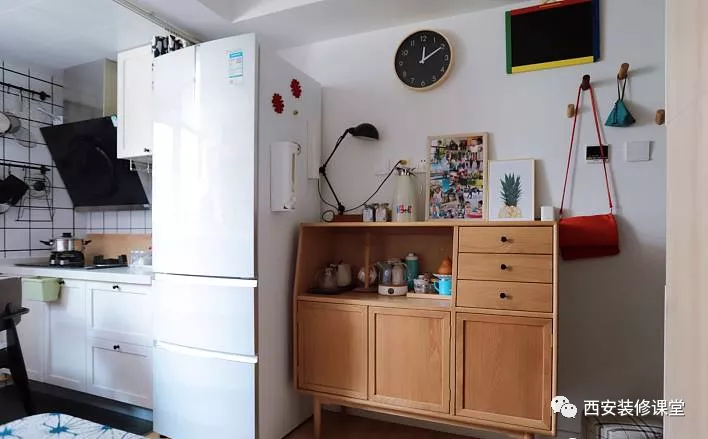 【】50㎡一室老房改造，开放厨房，客厅不要沙发，日式小居