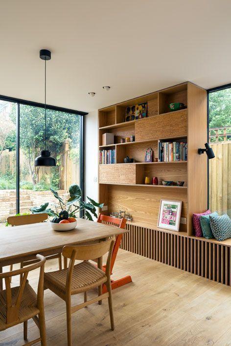 |我咋想不到，餐边柜旁延伸个卡座，少买2把椅子少打1个柜子，真香