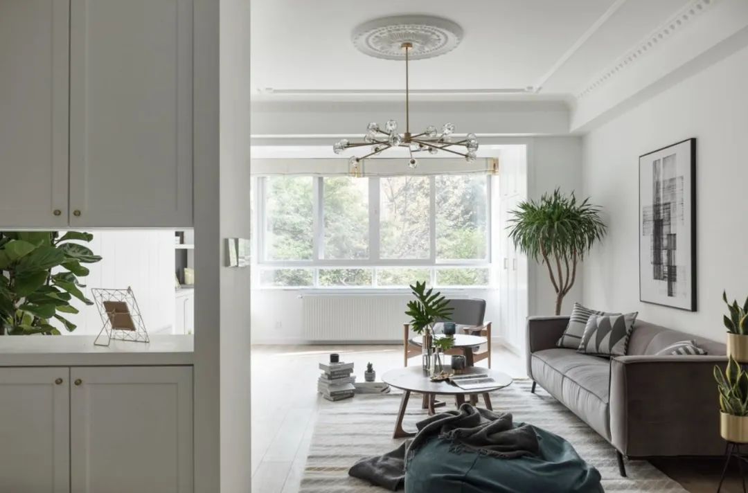 「」108㎡纯白北欧风，留白和“隐形”设计，更显简约大气！