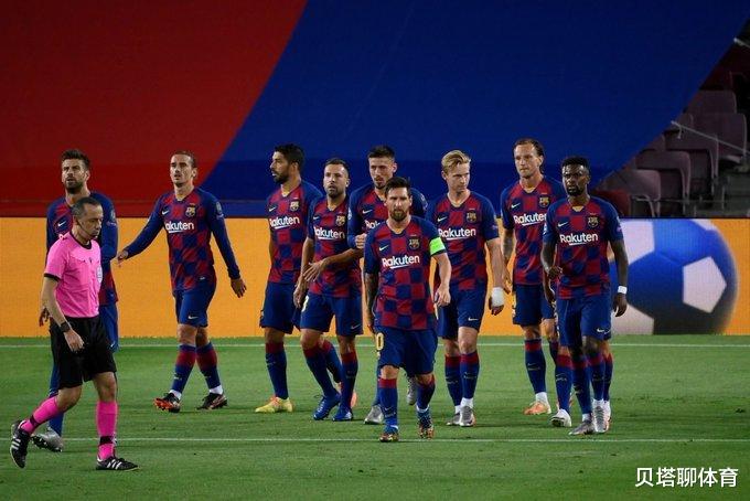 巴塞罗那|梅西1V3神仙进球后,巴萨官博说了6个字!萨迷自嘲:求拜仁轻虐