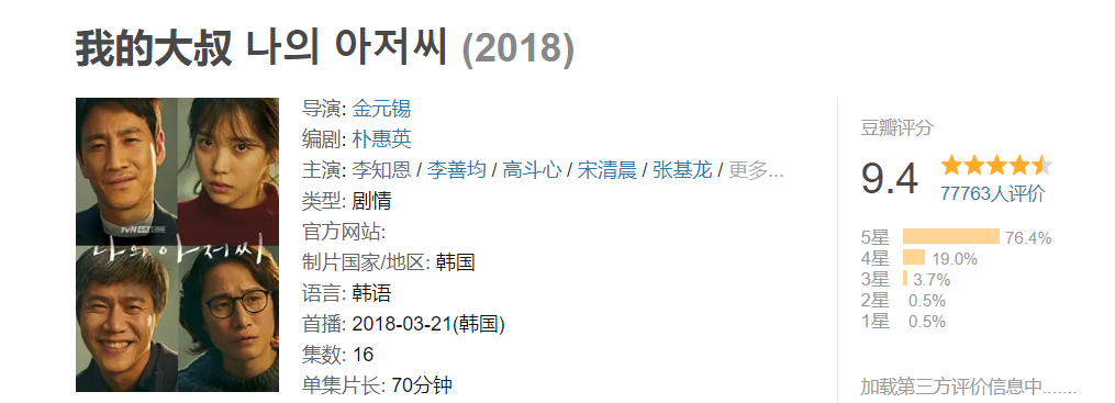 「iu」iu最强力作，播完16集评分飙9.4分，这部剧堪称完美！