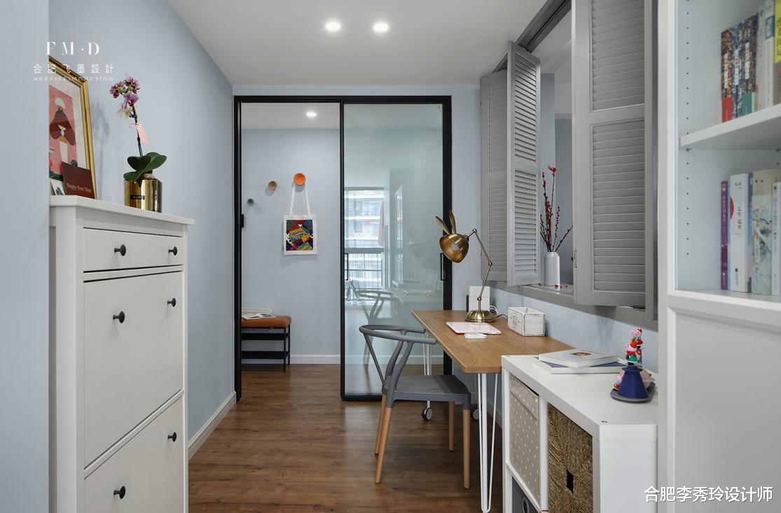 小户型没书房咋办？走廊也能改成书房！不占空间还能做隔断