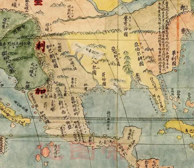 『日军』明朝绘制的第一幅世界地图 : 菲律宾都是附属国