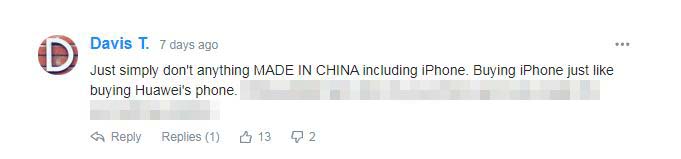 「中国制造」美国肺炎后续，美国网友正式表态：抵制中国制造的iphone！