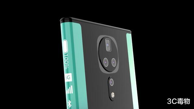 「华为」华为P50Pro概念图:环绕屏无刘海,后置4摄颠覆性设计