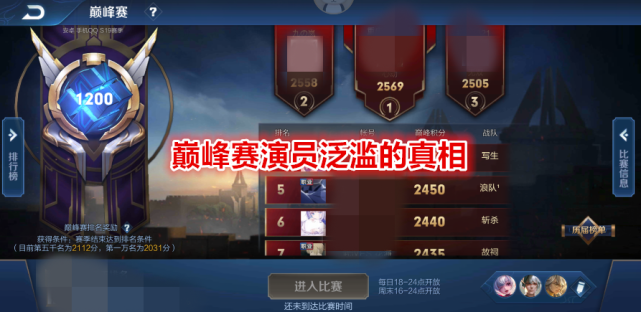 『王者荣耀』王者荣耀:巅峰赛2000分演员赚多少?玩家潜入演员群,月入看懵了