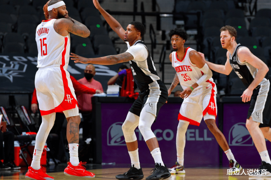 火箭队|疯狂打脸哈登！伍德5记三分轰27+15+3帽，火箭残阵爆冷马刺
