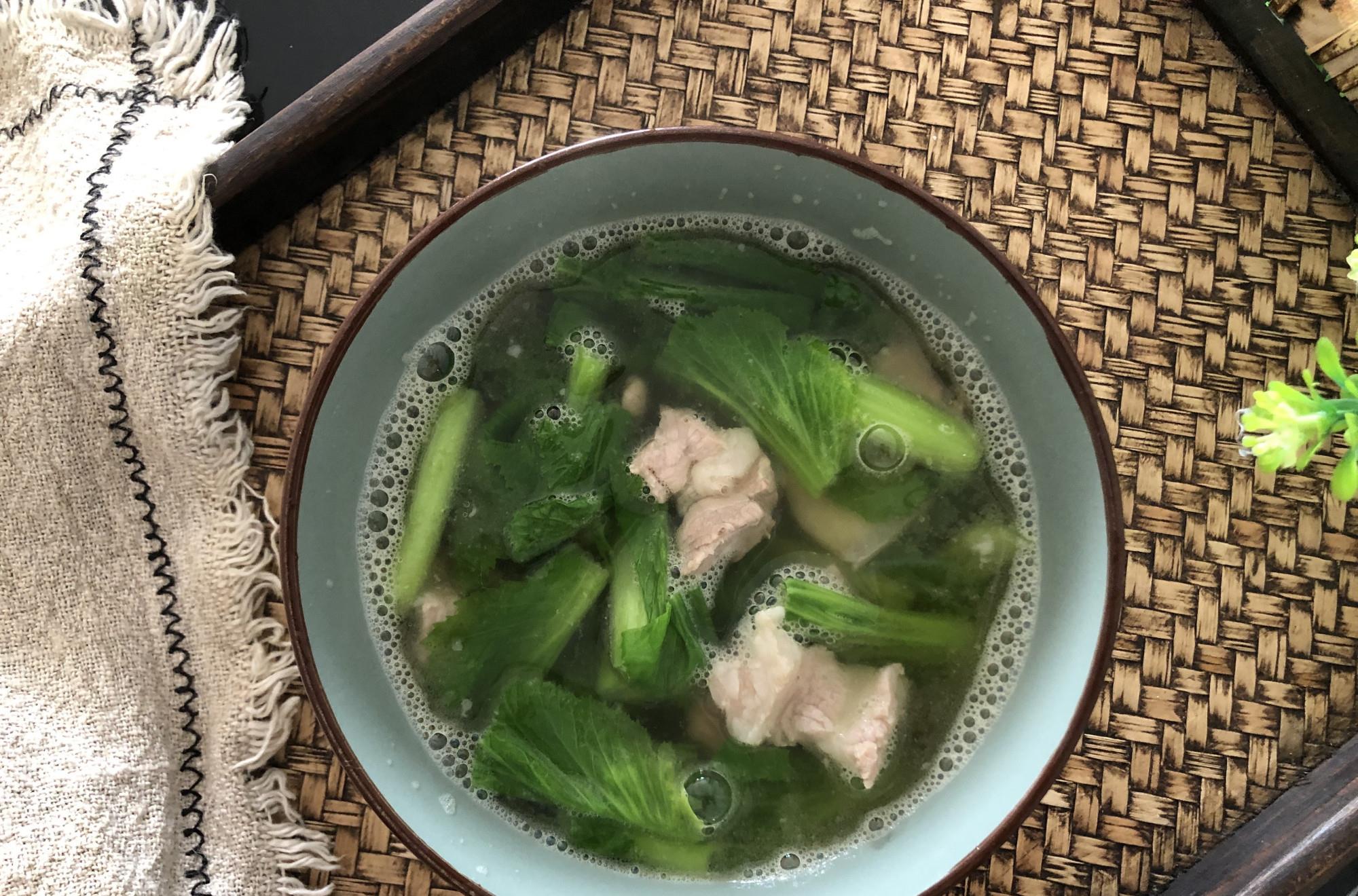 #芥菜#这汤煮一煮10分钟上桌，实在太鲜了，营养美味不上火，全家都爱喝