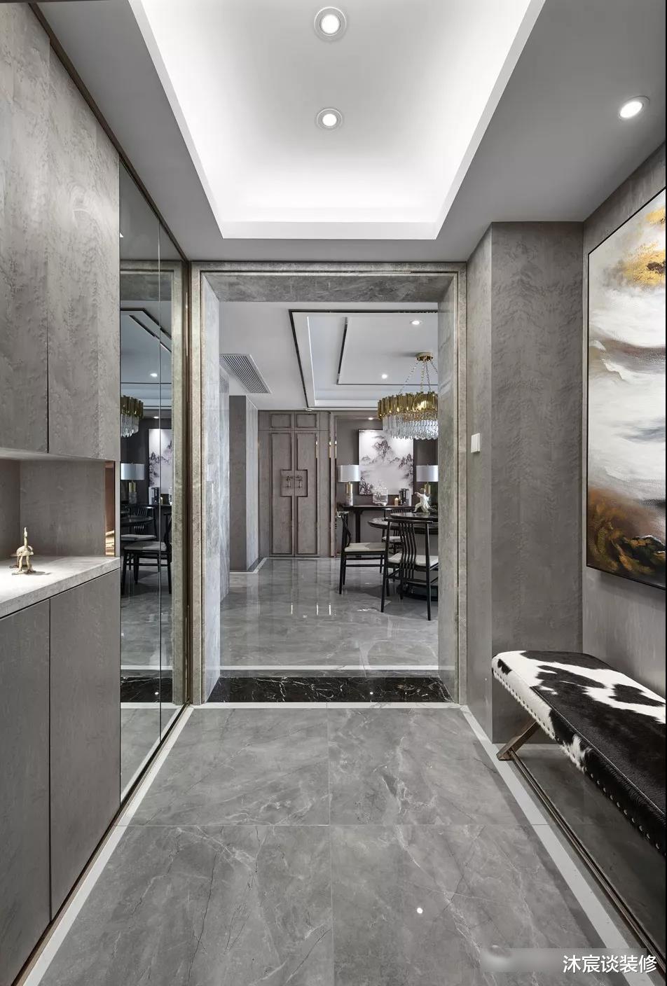 |一家四口新房，新中式搭配现代轻奢元素，室内惊艳无比，很上档次