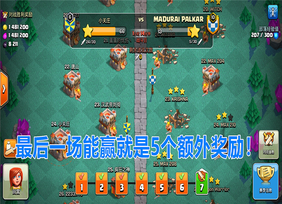「部落冲突」部落冲突：联赛结束了，发额外奖励没通过首领，这个副首领做得对