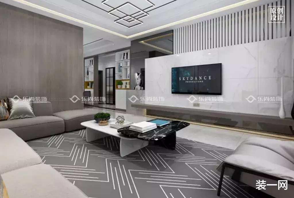 「」100m2现代简约风，全包造价12.5万，简约而不简单！