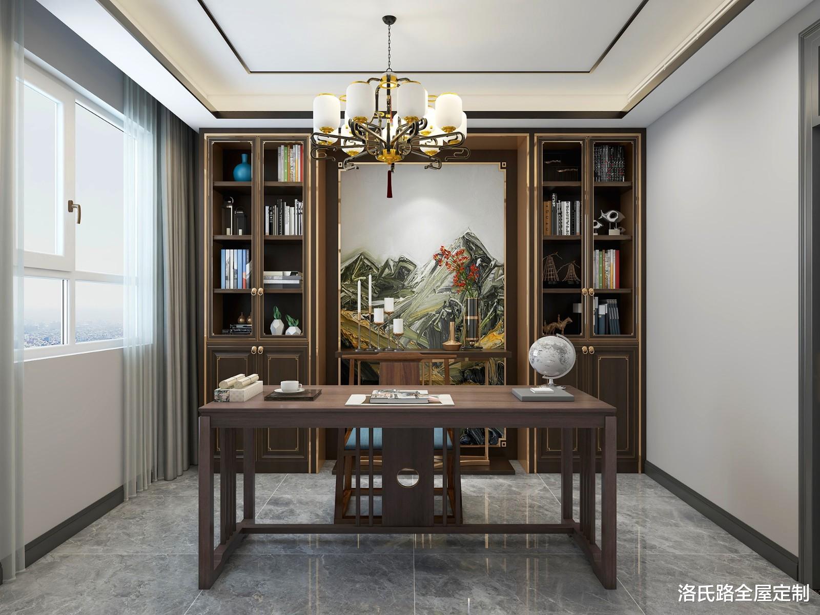 |155㎡三居室新房，复古怀旧的新中式，打造张弛有度的时尚雅居