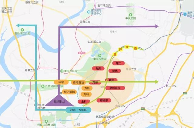 西区这条“金开大道”将成为重庆西部价值最高的“黄金中轴”