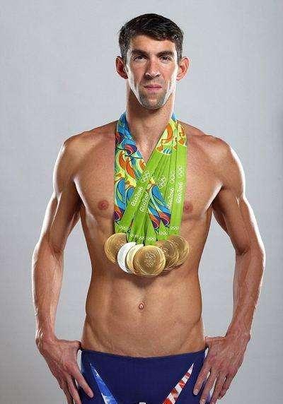 菲尔普斯■体坛3大有违正常生理结构的巨星，一人手长27cm，他的脖子比头粗