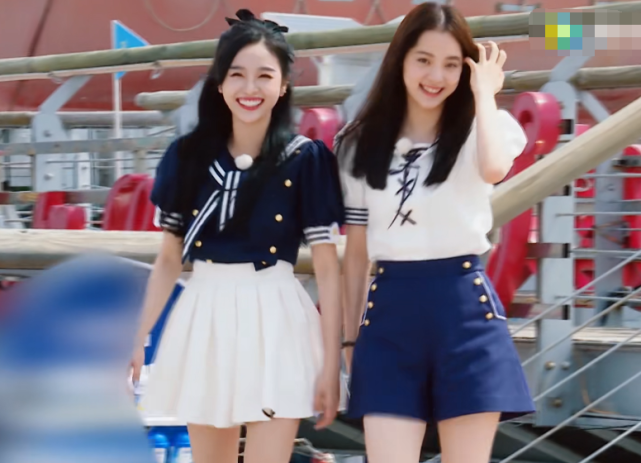 吴宣仪|吴宣仪欧阳娜娜赛跑，谁注意两人跑步姿势？真实与做作的差距！