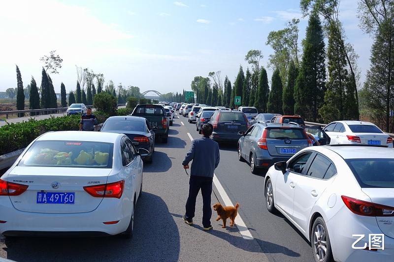 乙图|双节首日关键词是“堵”，一天旅游创收766亿，外国网友看了想哭