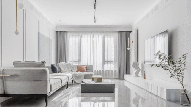 @116㎡简约风极简装修，大方质感，朴实无法，设计体现高级感