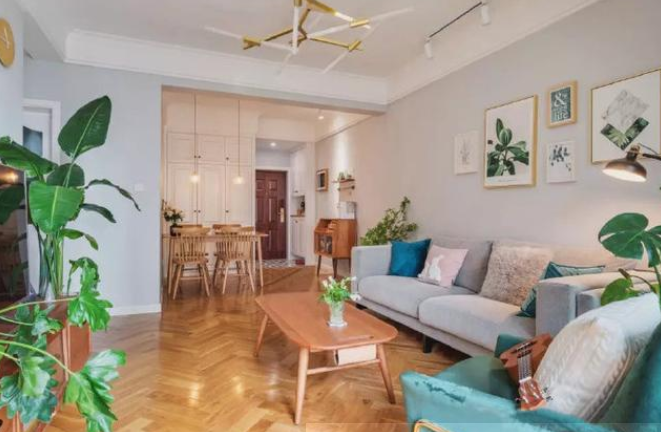 ##98㎡北欧风新房，都说客厅的设计很迷人，我却独爱宽敞大阳台！