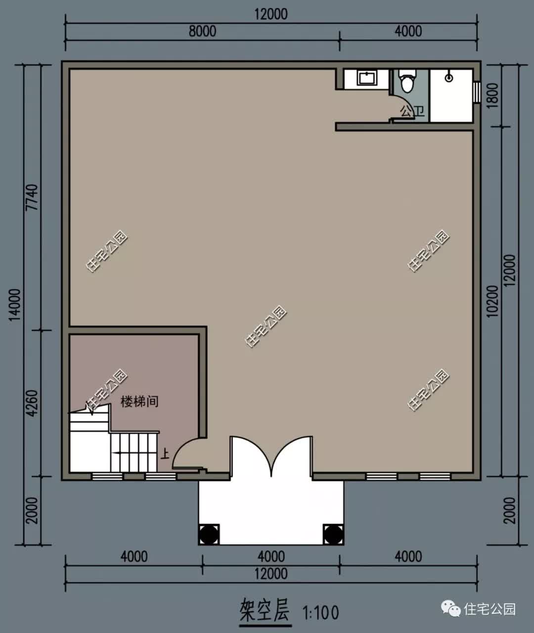 |30套经典农村法式风格户型图，带效果平面展示