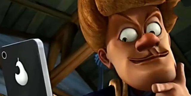 苹果■熊出没：太会装！月薪3000的光头强换代的4部手机，“苹果”手机最耀眼