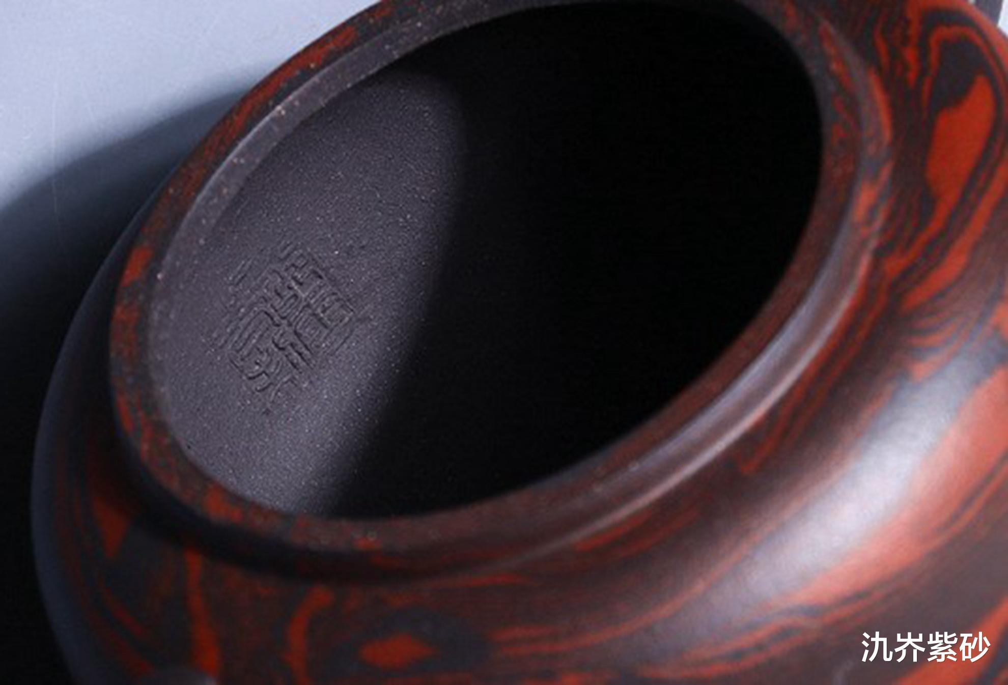 |全手工紫砂壶作伪实例：明明是把半手工，多个内壁章，多坑2000块！