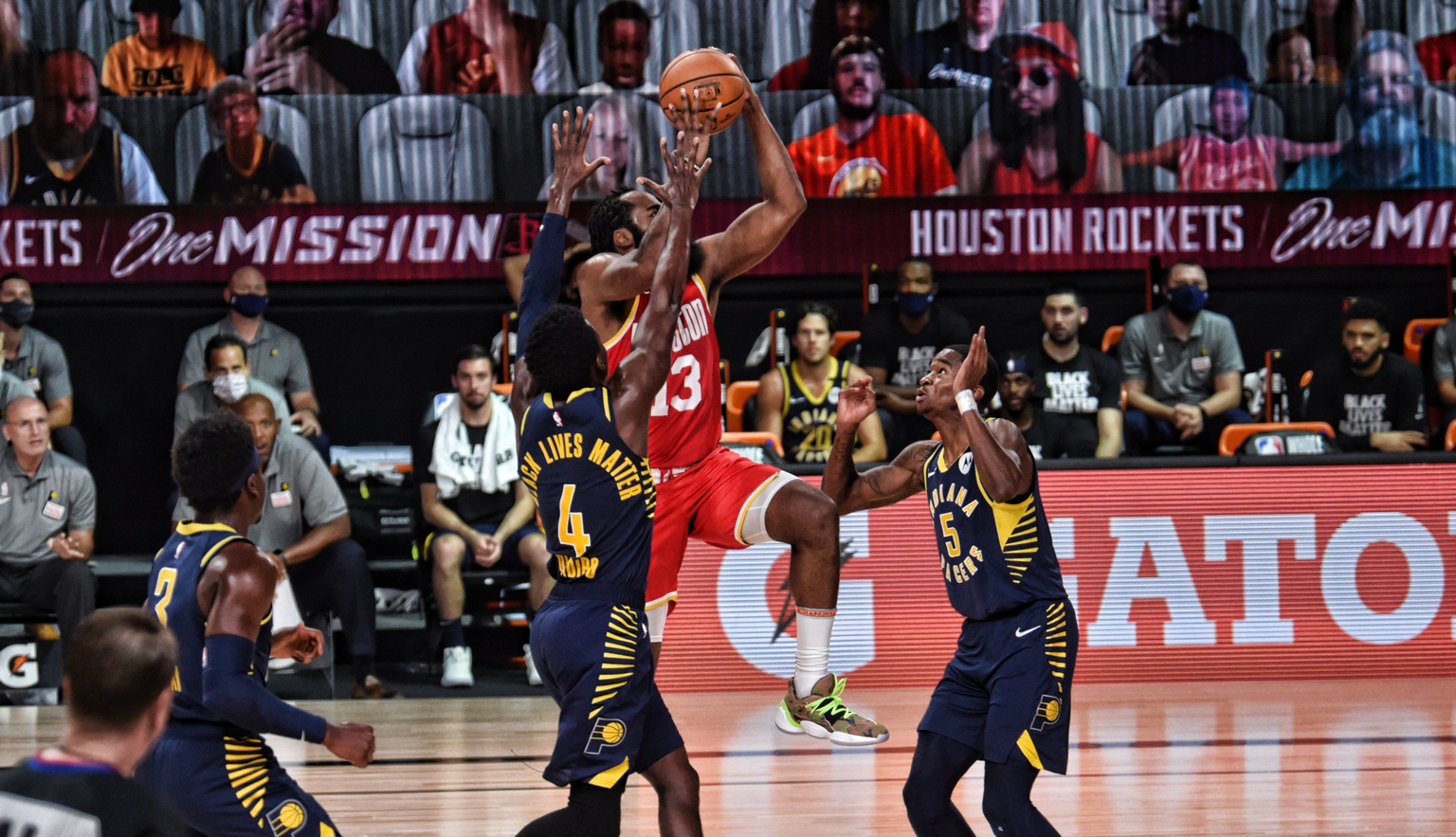 詹姆斯·哈登|历史首人！哈登45+17+9太疯狂！一战创3大里程碑