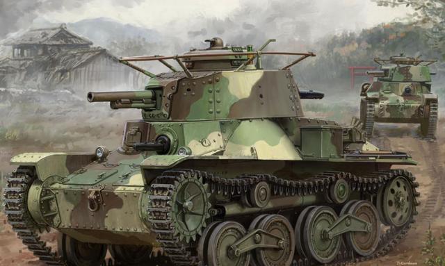 【日军】二战日军最成功的坦克，97式中型坦克，遇到美军结局如何