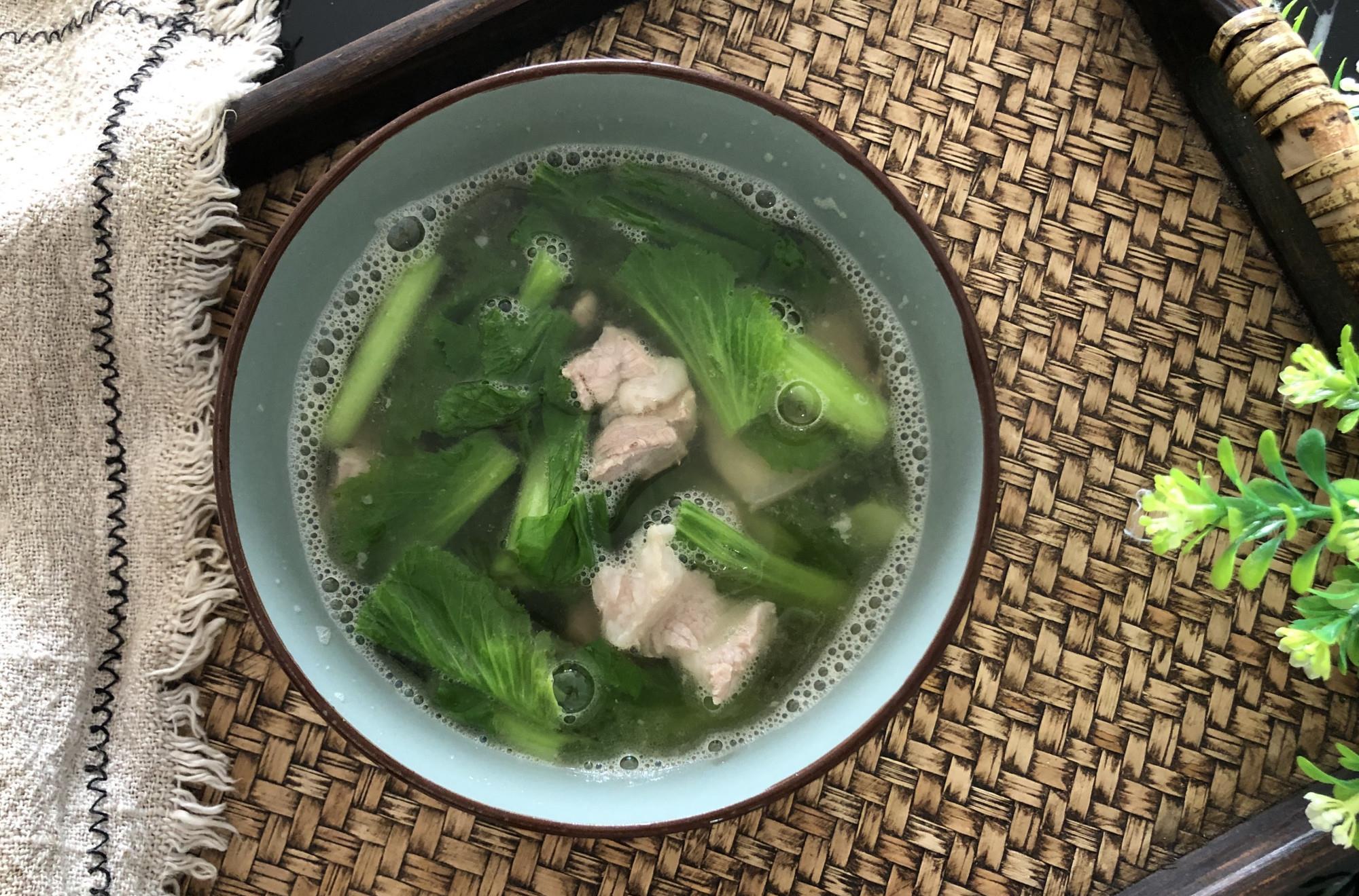 #芥菜#这汤煮一煮10分钟上桌，实在太鲜了，营养美味不上火，全家都爱喝