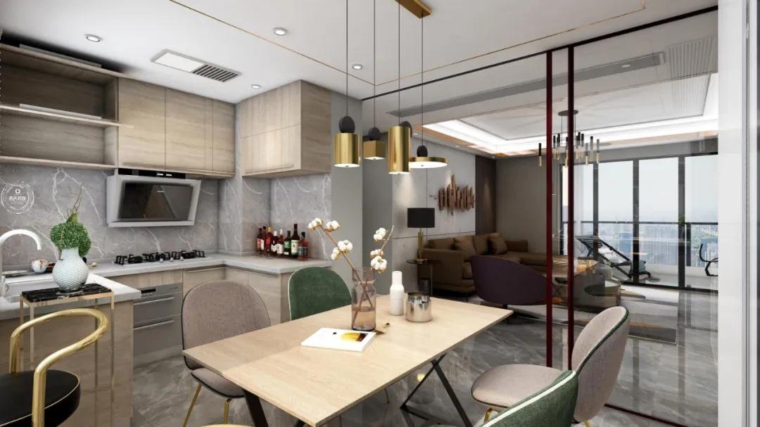 |135平现代四居室，简单大气