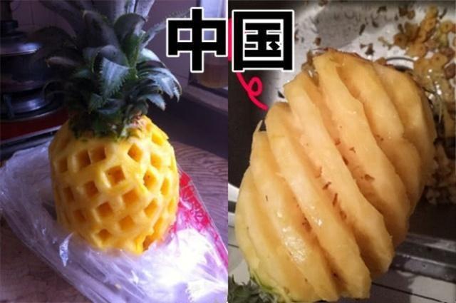 『』看了不同国家“削菠萝”的方法后，吃货：迪拜才是真正的土豪吃法