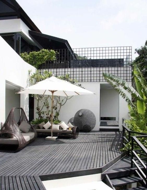 游泳池|露台设计：5步打造“花园露台”，有个这样的露台都不想出门了