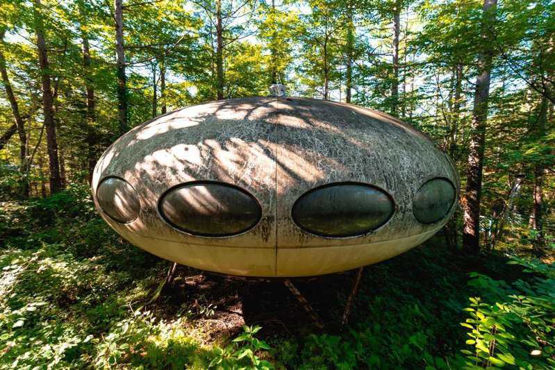 UFO|日本森林惊现UFO遗迹？内部环境曝光，网友直呼：想去！