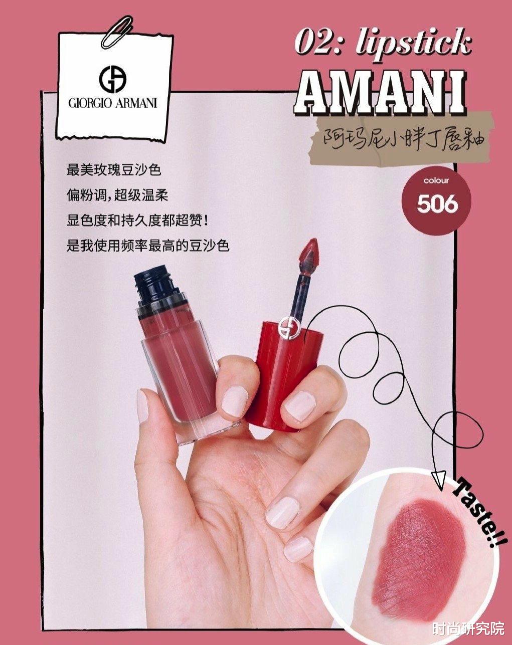 [口红]女生最想集齐的8支口红，阿玛尼小胖丁在榜，MAC也不能少！