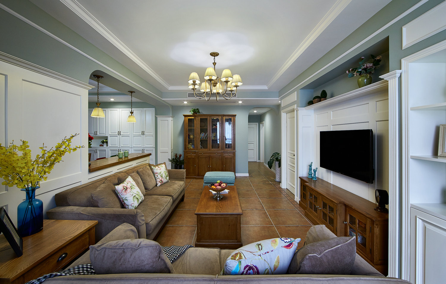 「」美式风装修的146㎡四居室,喜欢美式风的不容错过,太惊艳了!