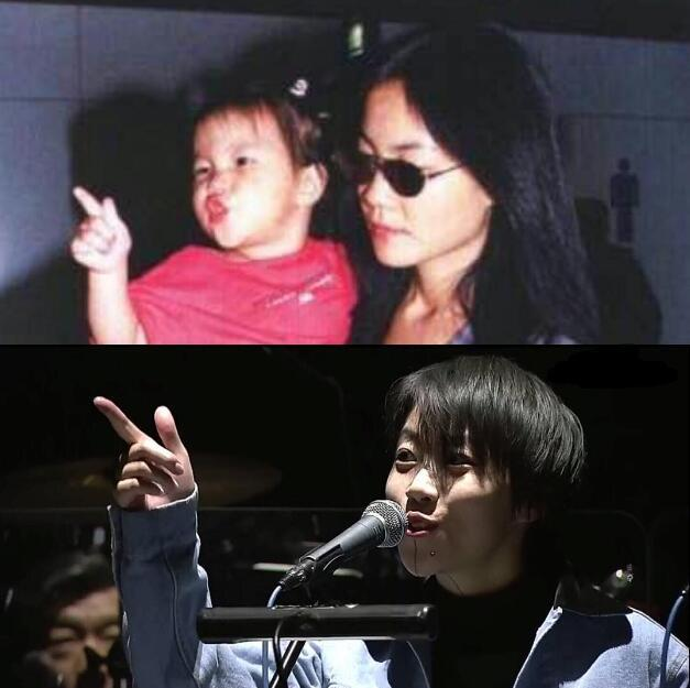 窦靖童|窦靖童开始淑女打扮? 23岁留长发穿红衣, 王菲看完能放心恋爱了